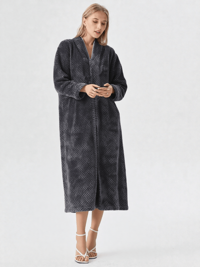 Robe de chambre polaire femme zippée - Ma robe de chambre