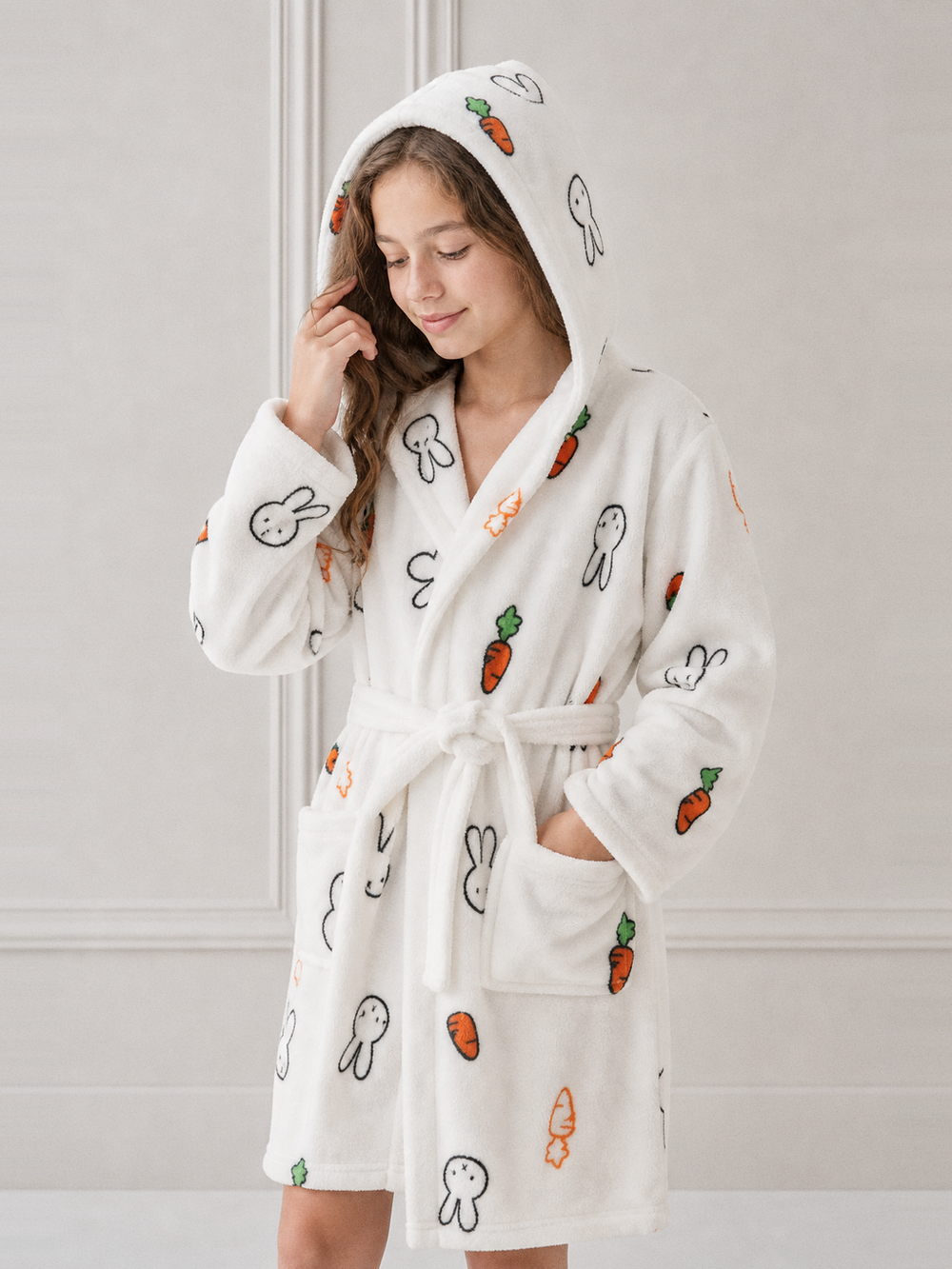 Robe de chambre polaire fille 12 ans – capuche