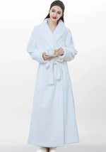 Langer Damen-Bademantel aus Fleece  - Vignette | Ma robe de chambre