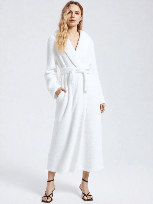 Robe de chambre polaire longue femme - Ma robe de chambre