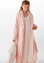 Robe de chambre polaire rose femme - Vignette | Ma robe de chambre