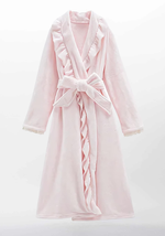 Robe de chambre polaire rose femme - Vignette | Ma robe de chambre