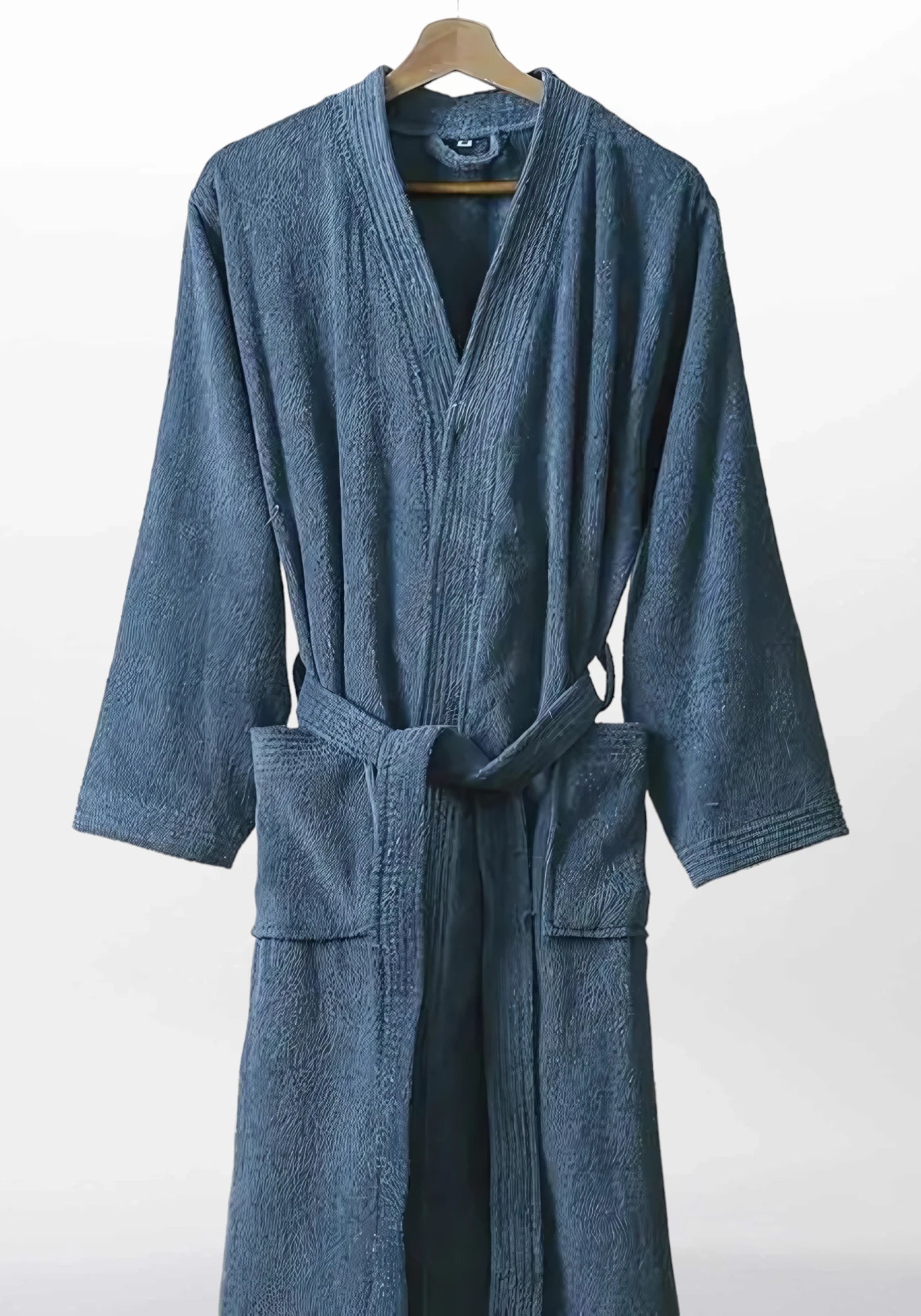 Robe de chambre pour homme en ratine de coton