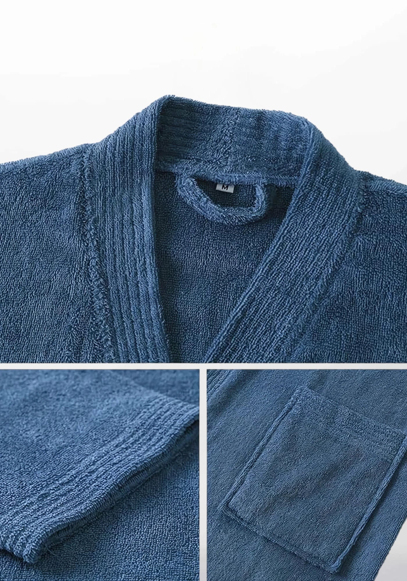 Robe de chambre pour homme en ratine de coton - Ma robe de chambre