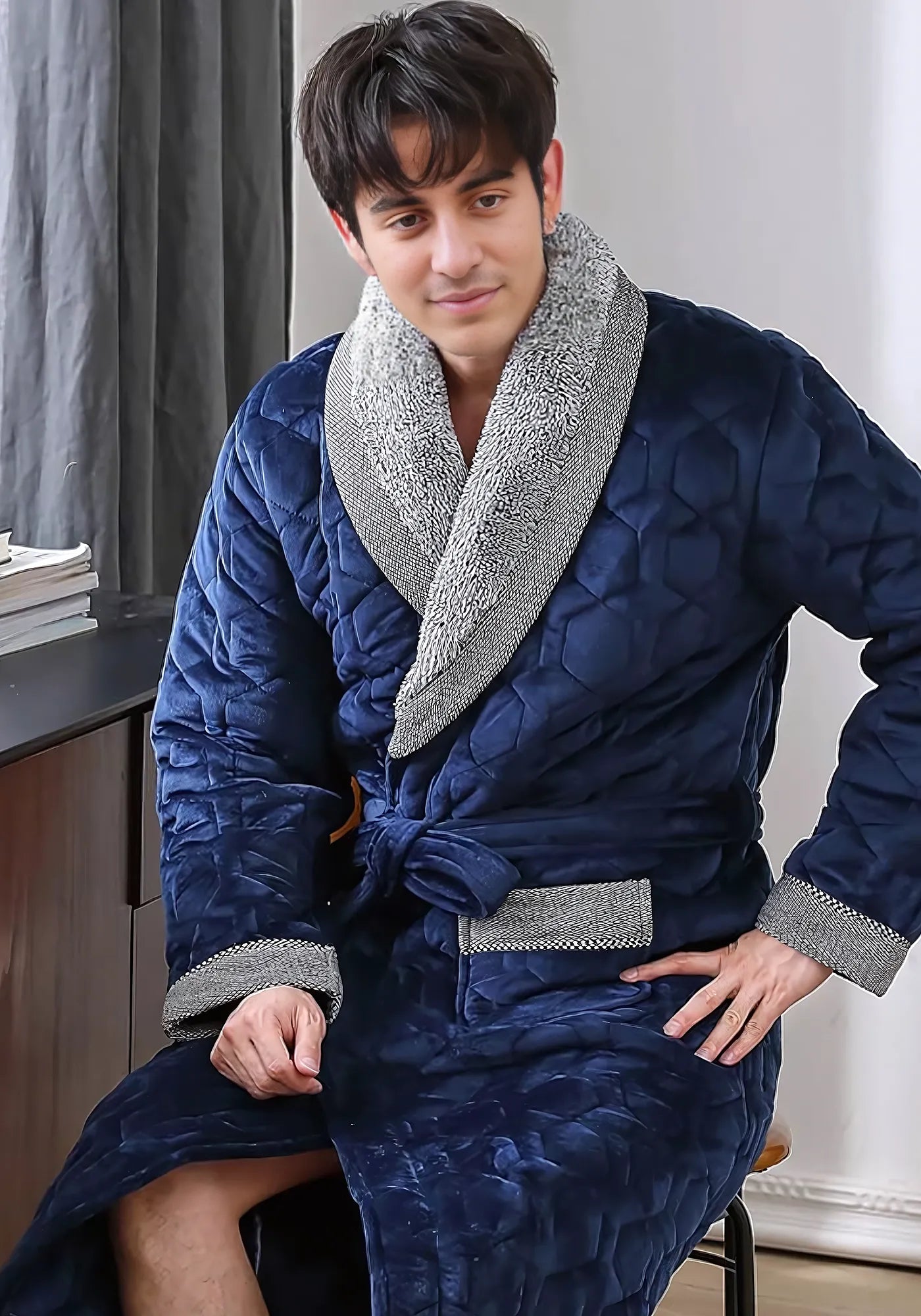 Robe de chambre pour homme hiver