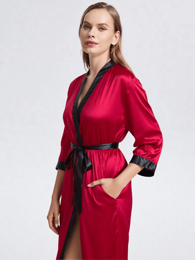 Robe de chambre satin grande taille - Ma robe de chambre