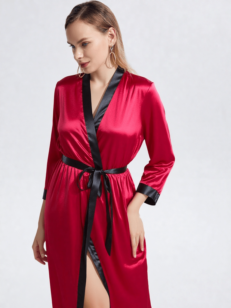 Robe de chambre satin grande taille - Ma robe de chambre