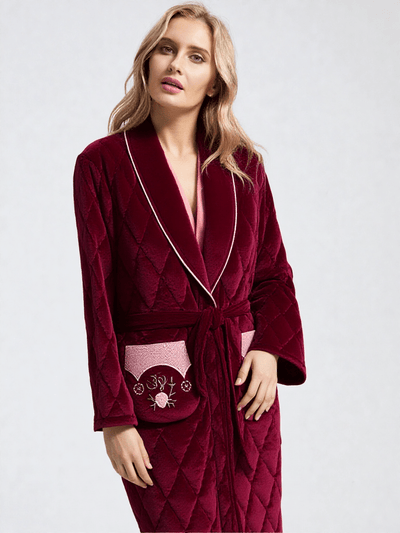 Robe de chambre très chaude pour femme - Ma robe de chambre