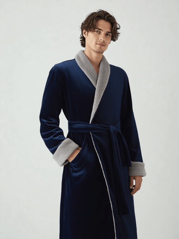 Revise Robe de chambre - élégant - chaud - coton - RE-400 Revise Robe de chambre - élégant - chaud - coton - RE-400