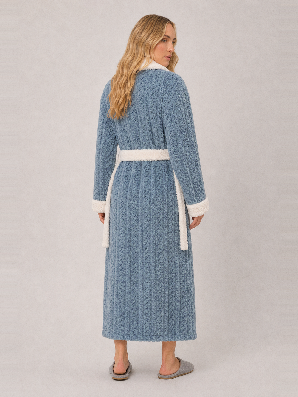 Robe de chambre ultra douce femme – vue de dos