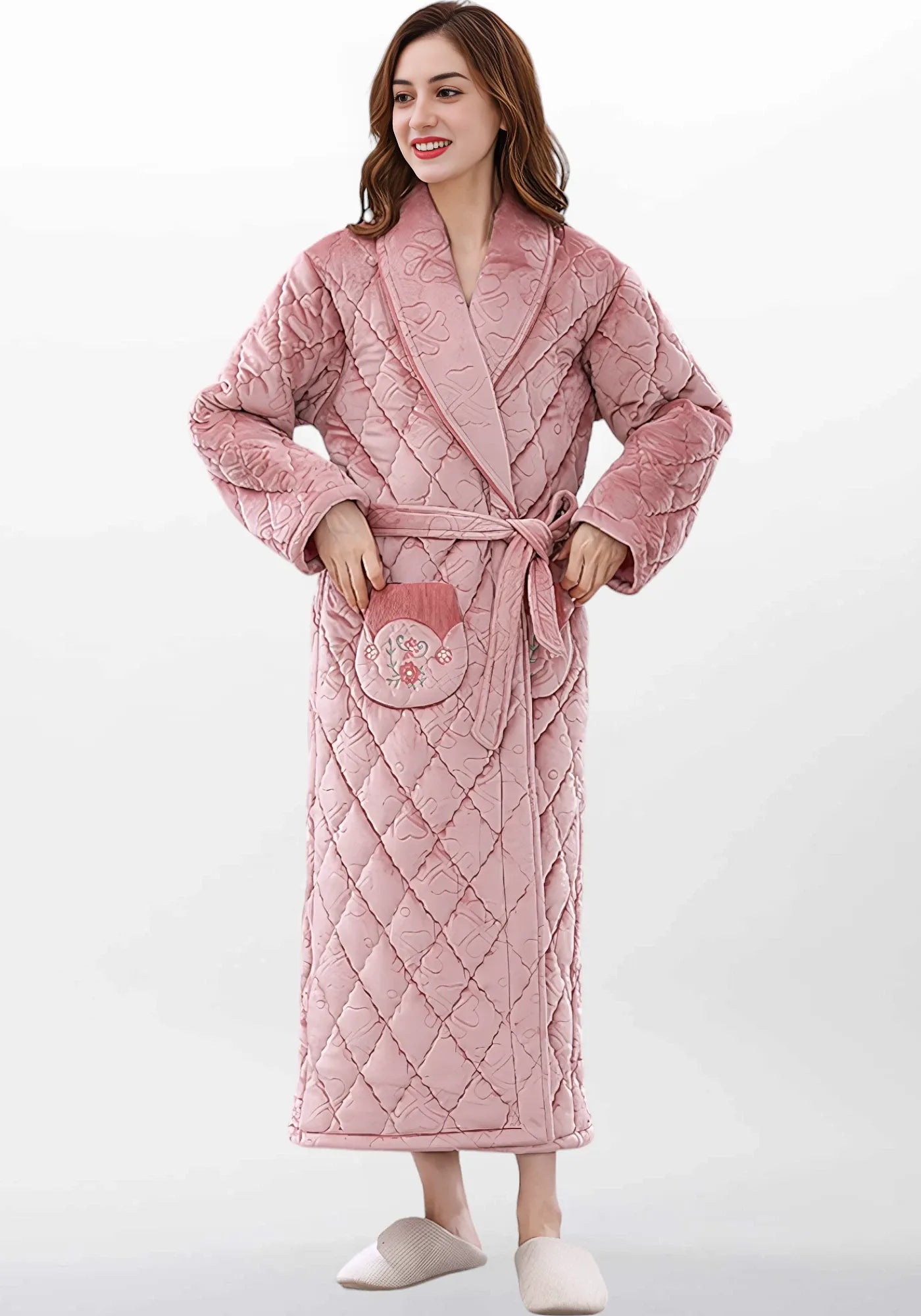 Robe de chambre velours femme grande taille