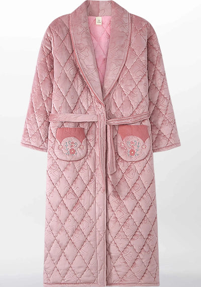 Robe de chambre velours femme grande taille - Ma robe de chambre